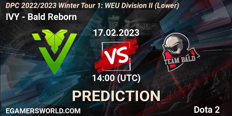 IVY - Bald Reborn: ennuste. 17.02.23, Dota 2, DPC 2022/2023 Winter Tour 1: WEU Division II (Lower)