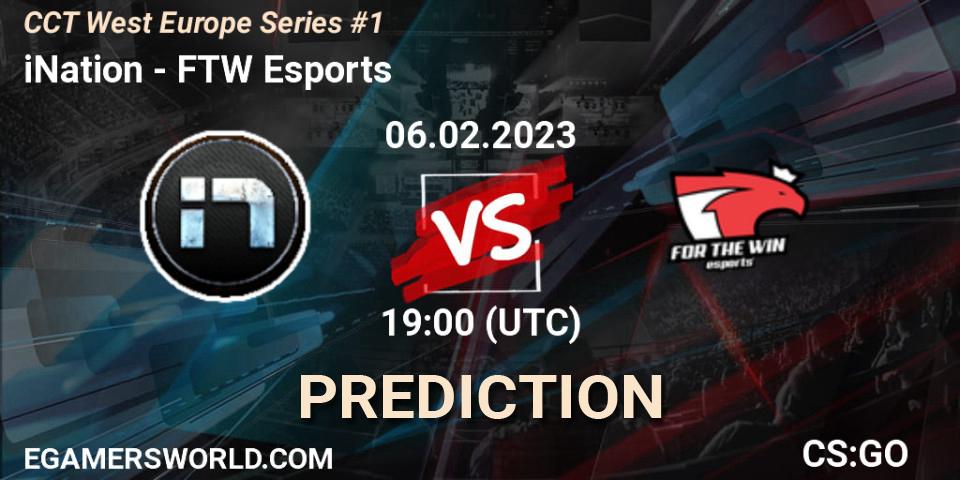 iNation - FTW Esports: ennuste. 06.02.23, CS2 (CS:GO), CCT West Europe Series #1