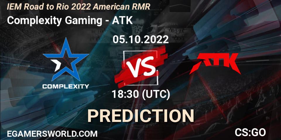 Complexity Gaming - ATK: ennuste. 05.10.22, CS2 (CS:GO), IEM Road to Rio 2022 American RMR