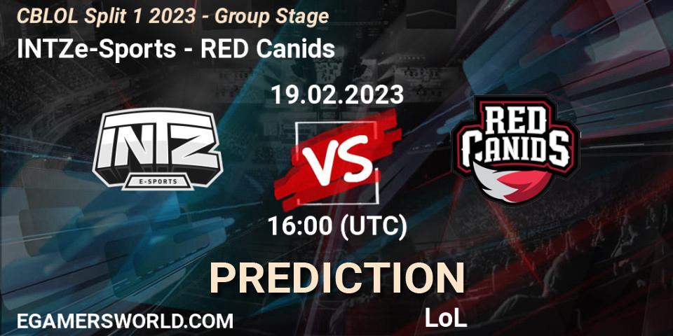INTZ e-Sports - RED Canids: ennuste. 19.02.2023 at 16:00, LoL, CBLOL Split 1 2023 - Group Stage