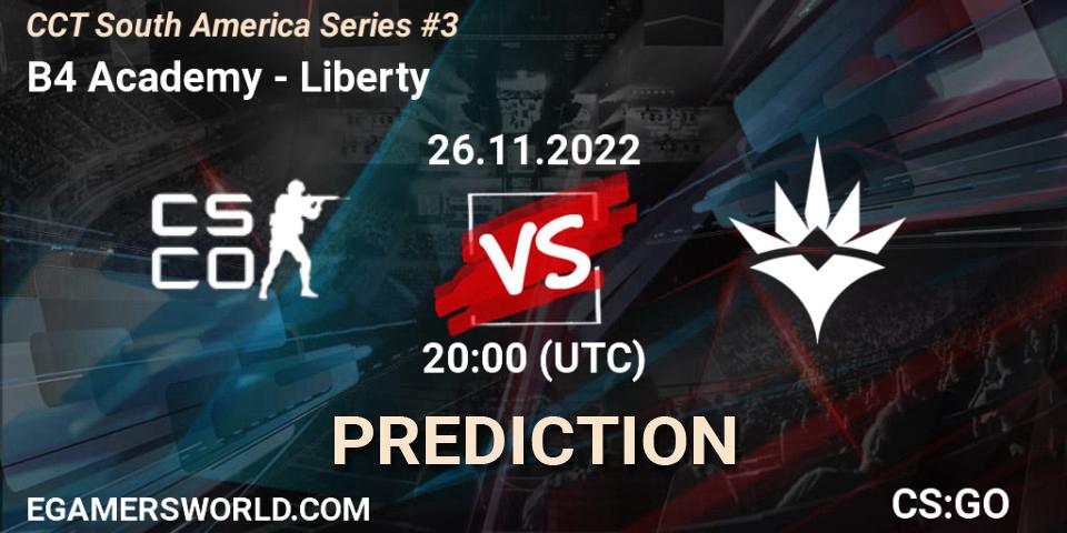 B4 Academy - Liberty: ennuste. 26.11.22, CS2 (CS:GO), CCT South America Series #3