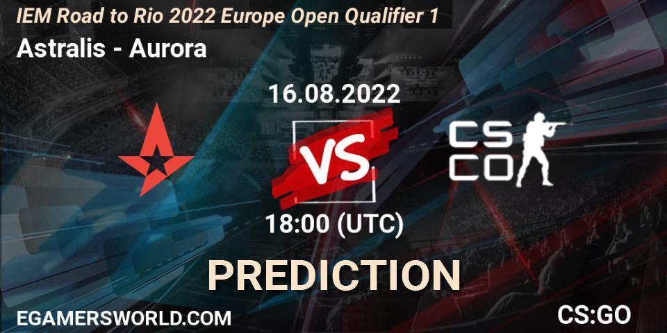 Astralis - Aurora: ennuste. 16.08.22, CS2 (CS:GO), IEM Road to Rio 2022 Europe Open Qualifier 1