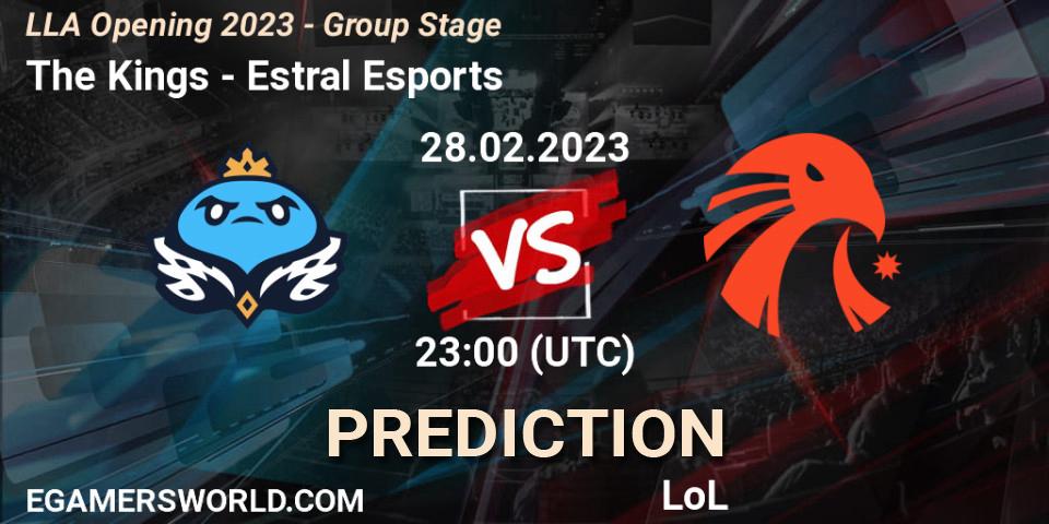 The Kings - Estral Esports: ennuste. 01.03.2023 at 00:00, LoL, LLA Opening 2023 - Group Stage