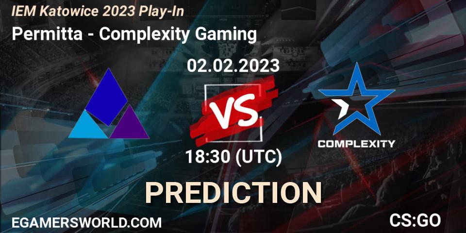Permitta - Complexity Gaming: ennuste. 02.02.23, CS2 (CS:GO), IEM Katowice 2023 Play-In