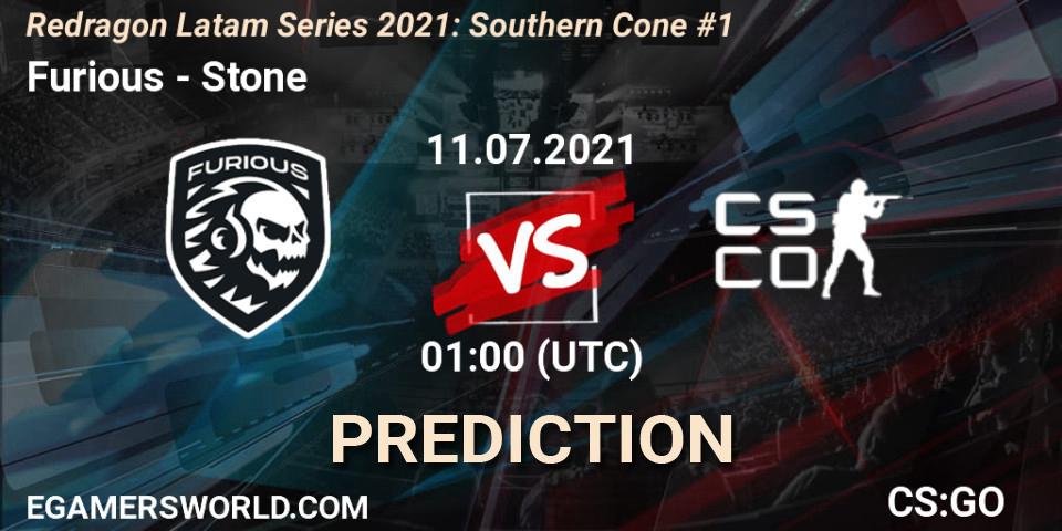 Furious - Stone Esports: ennuste. 11.07.2021 at 02:15, Counter-Strike (CS2), Redragon Latam Series 2021: Southern Cone #1