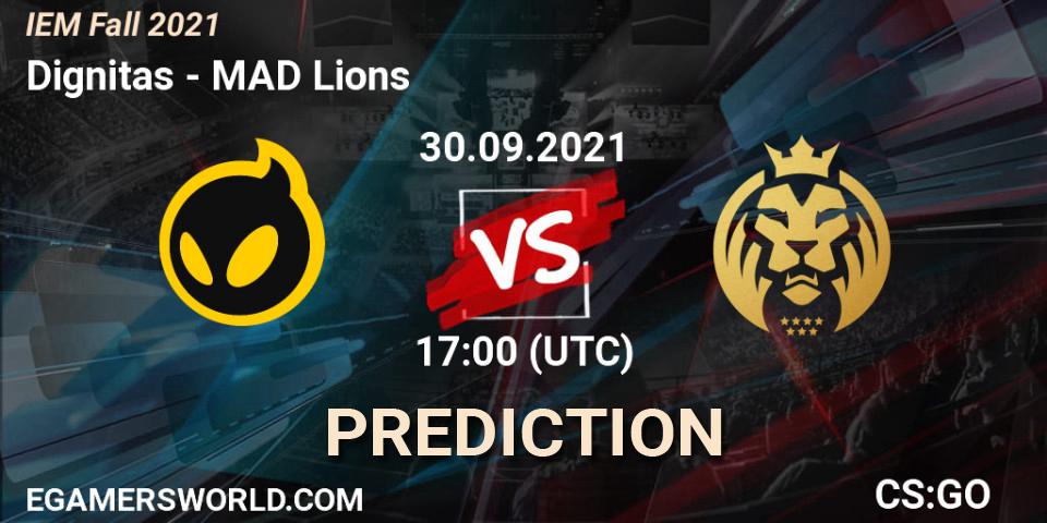 Dignitas - MAD Lions: ennuste. 30.09.2021 at 17:10, Counter-Strike (CS2), IEM Fall 2021: Europe RMR