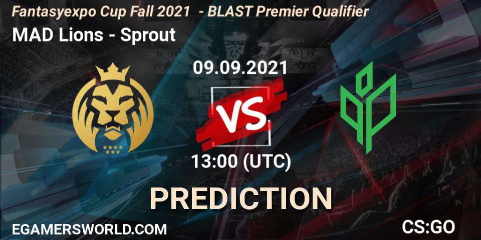 MAD Lions - Sprout: ennuste. 09.09.2021 at 13:00, Counter-Strike (CS2), Fantasyexpo Cup Fall 2021 - BLAST Premier Qualifier