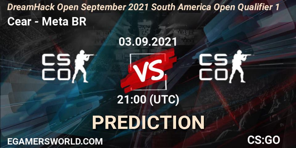 Ceará eSports - Meta Gaming BR: ennuste. 03.09.2021 at 21:10, Counter-Strike (CS2), DreamHack Open September 2021 South America Open Qualifier 1