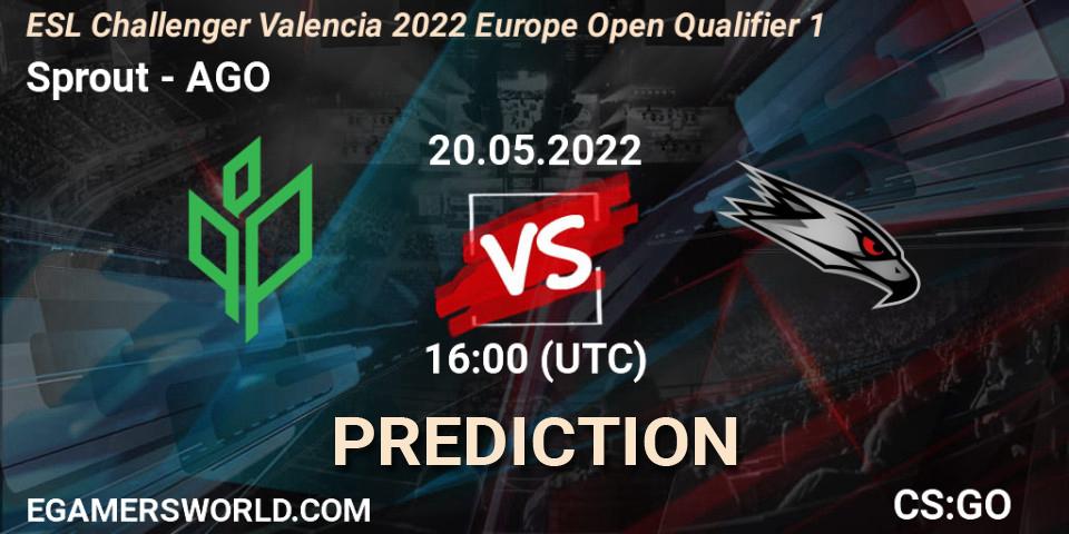 Sprout - AGO: ennuste. 20.05.22, CS2 (CS:GO), ESL Challenger Valencia 2022 Europe Open Qualifier 1