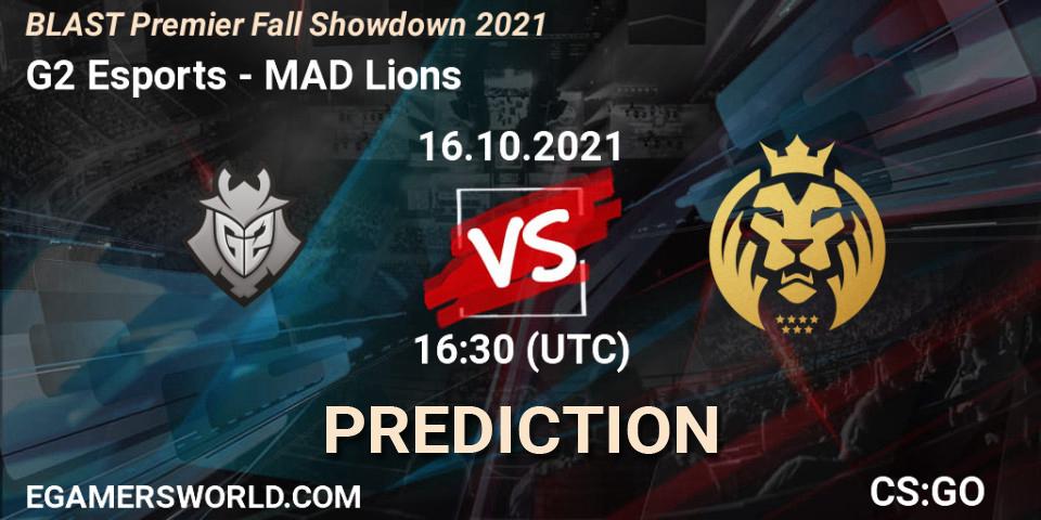 G2 Esports - MAD Lions: ennuste. 16.10.2021 at 13:30, Counter-Strike (CS2), BLAST Premier Fall Showdown 2021