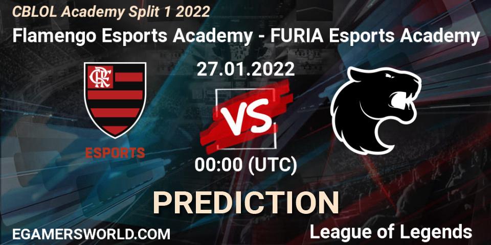 Flamengo Esports Academy - FURIA Esports Academy: ennuste. 26.01.2022 at 23:00, LoL, CBLOL Academy Split 1 2022