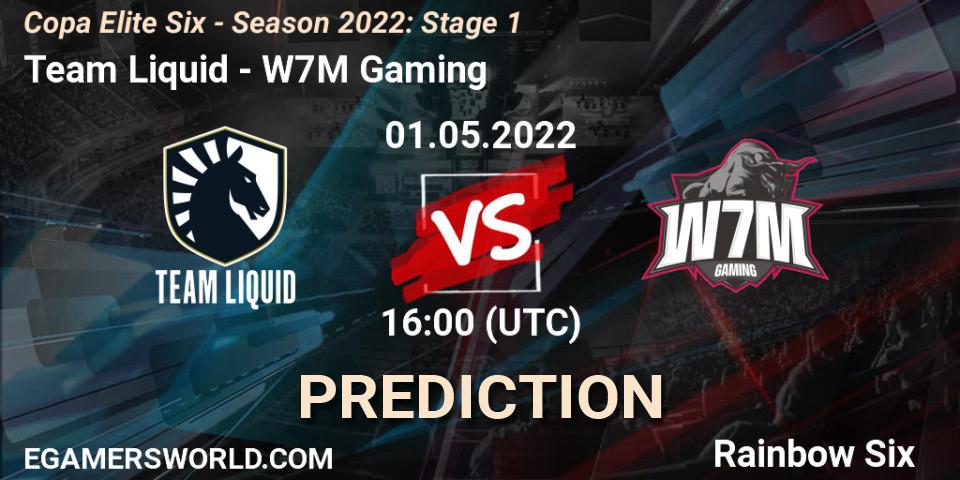 Team Liquid - W7M Gaming: ennuste. 01.05.2022 at 16:00, Rainbow Six, Copa Elite Six - Season 2022: Stage 1
