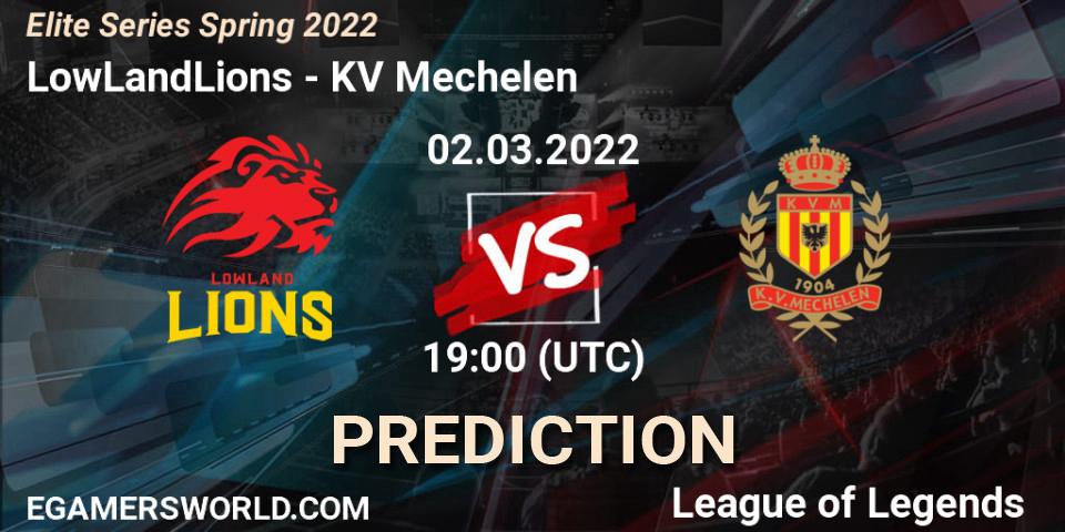 LowLandLions - KV Mechelen: ennuste. 02.03.2022 at 20:00, LoL, Elite Series Spring 2022
