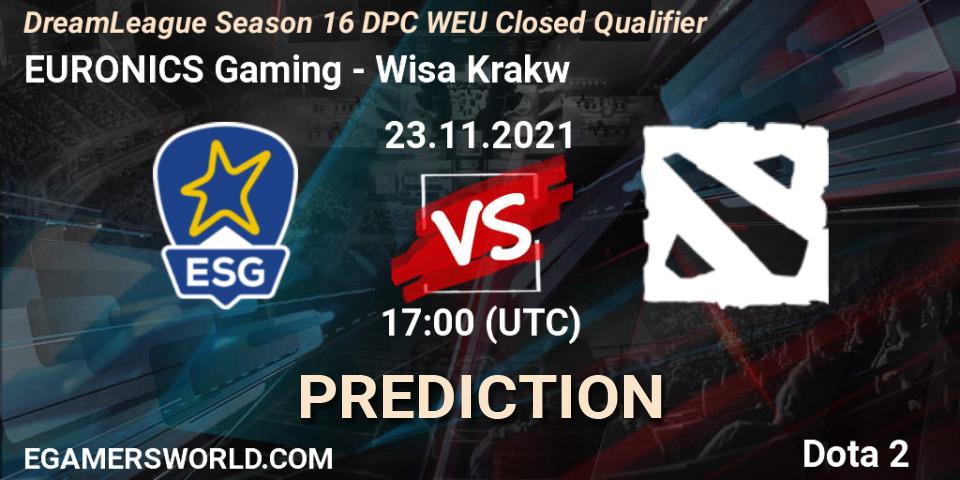 EURONICS Gaming - Wisła Kraków: ennuste. 23.11.2021 at 17:00, Dota 2, DPC 2022 Season 1: Euro - Closed Qualifier (DreamLeague Season 16)