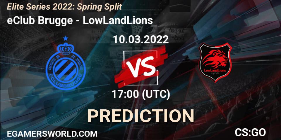 eClub Brugge - LowLandLions: ennuste. 10.03.2022 at 17:00, Counter-Strike (CS2), Elite Series 2022: Spring Split