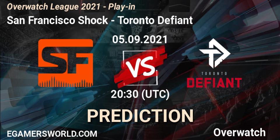 San Francisco Shock - Toronto Defiant: ennuste. 05.09.2021 at 19:00, Overwatch, Overwatch League 2021 - Play-in