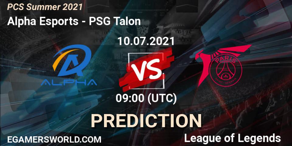 Alpha Esports - PSG Talon: ennuste. 10.07.2021 at 09:00, LoL, PCS Summer 2021