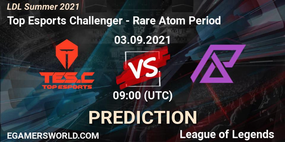 Top Esports Challenger - Rare Atom Period: ennuste. 06.09.2021 at 11:00, LoL, LDL Summer 2021