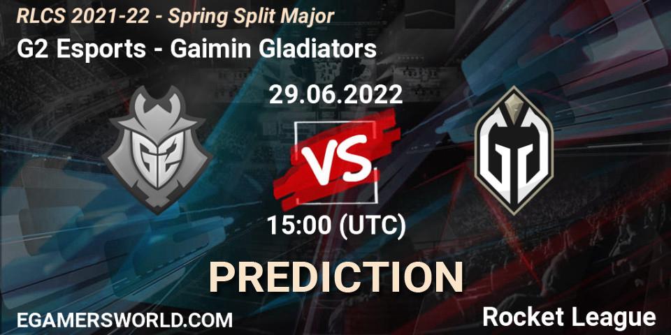 G2 Esports - Gaimin Gladiators: ennuste. 29.06.22, Rocket League, RLCS 2021-22 - Spring Split Major