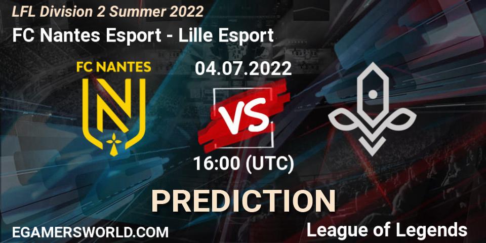 FC Nantes Esport - Lille Esport: ennuste. 04.07.2022 at 16:00, LoL, LFL Division 2 Summer 2022