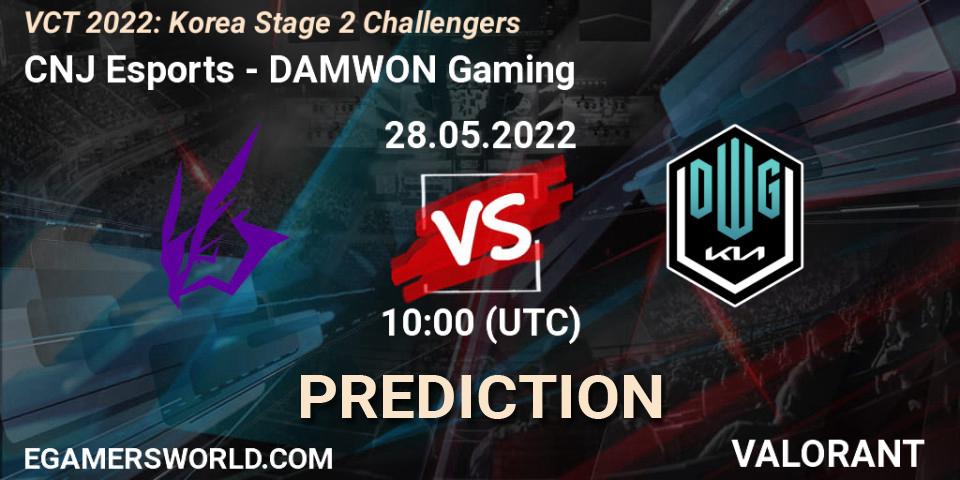 CNJ Esports - DAMWON Gaming: ennuste. 28.05.2022 at 10:00, VALORANT, VCT 2022: Korea Stage 2 Challengers