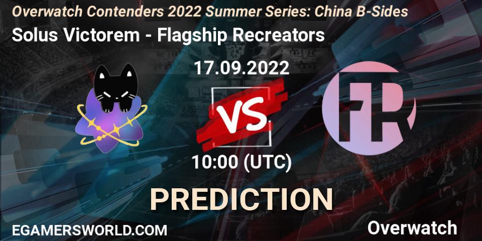 Solus Victorem - Flagship Recreators: ennuste. 17.09.22, Overwatch, Overwatch Contenders 2022 Summer Series: China B-Sides
