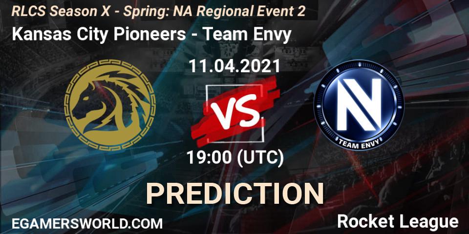 Kansas City Pioneers - Team Envy: ennuste. 11.04.2021 at 19:00, Rocket League, RLCS Season X - Spring: NA Regional Event 2