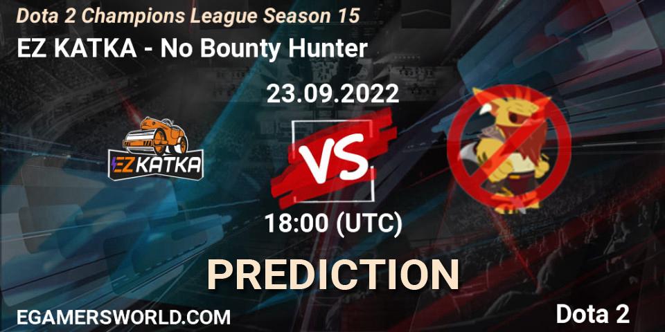 EZ KATKA - No Bounty Hunter: ennuste. 23.09.2022 at 09:03, Dota 2, Dota 2 Champions League Season 15
