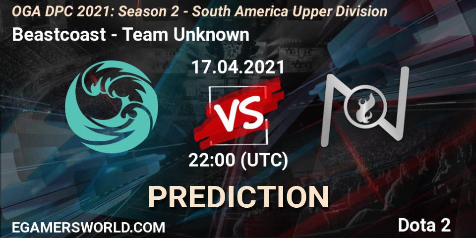 Beastcoast - Team Unknown: ennuste. 17.04.2021 at 22:00, Dota 2, OGA DPC 2021: Season 2 - South America Upper Division