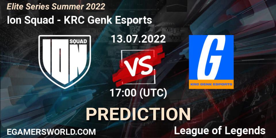 Ion Squad - KRC Genk Esports: ennuste. 13.07.2022 at 17:00, LoL, Elite Series Summer 2022