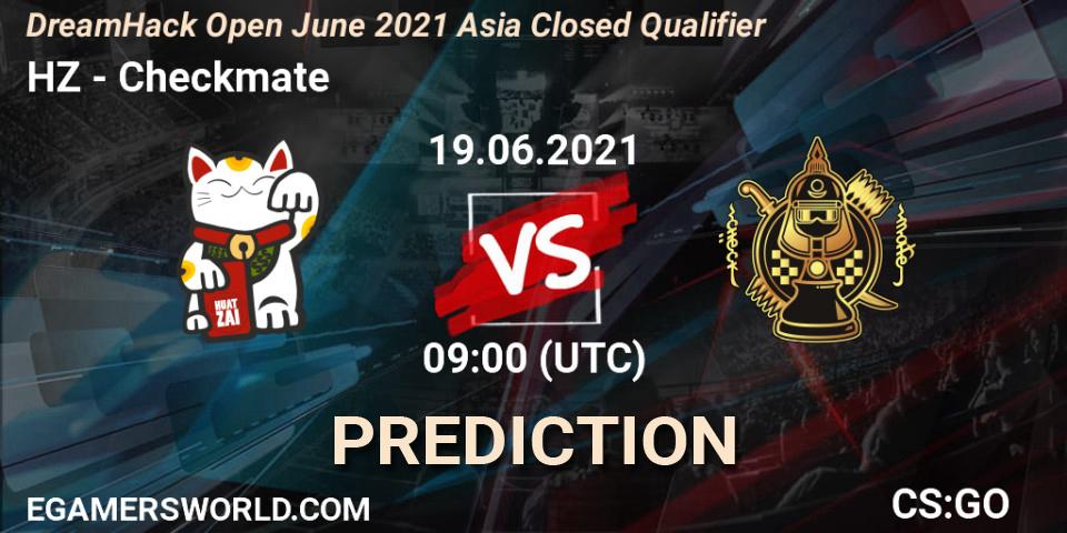 HZ - Checkmate: ennuste. 19.06.21, CS2 (CS:GO), DreamHack Open June 2021 Asia Closed Qualifier