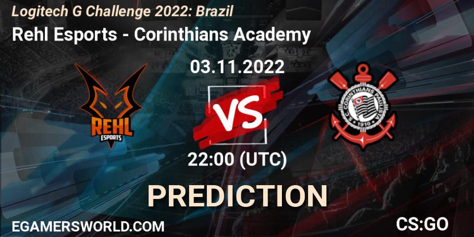 Rehl Esports - Corinthians Academy: ennuste. 03.11.2022 at 22:00, Counter-Strike (CS2), Logitech G Challenge 2022: Brazil