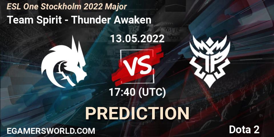 Team Spirit - Thunder Awaken: ennuste. 13.05.2022 at 17:57, Dota 2, ESL One Stockholm 2022 Major
