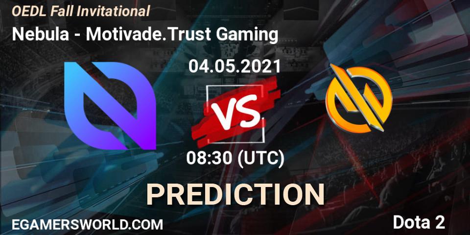 Nebula - Motivade.Trust Gaming: ennuste. 04.05.2021 at 08:30, Dota 2, OEDL Fall Invitational