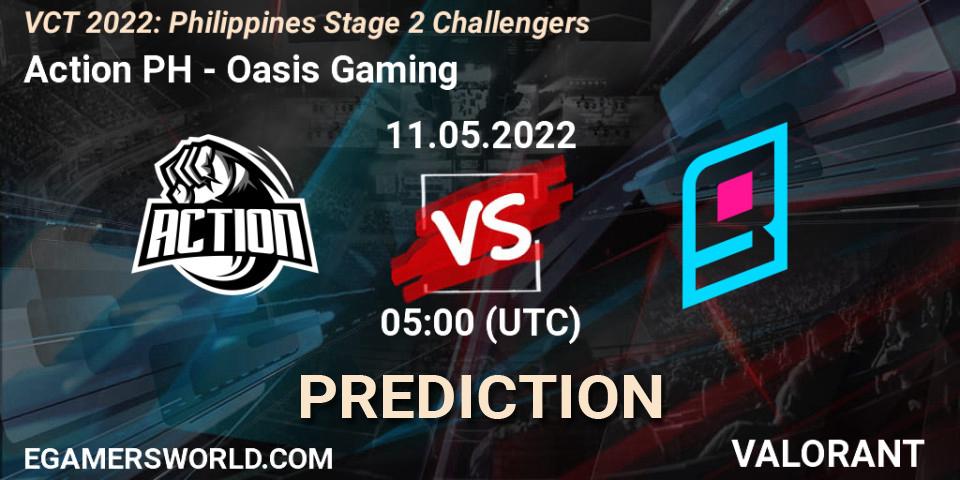 Action PH - Oasis Gaming: ennuste. 11.05.2022 at 05:00, VALORANT, VCT 2022: Philippines Stage 2 Challengers