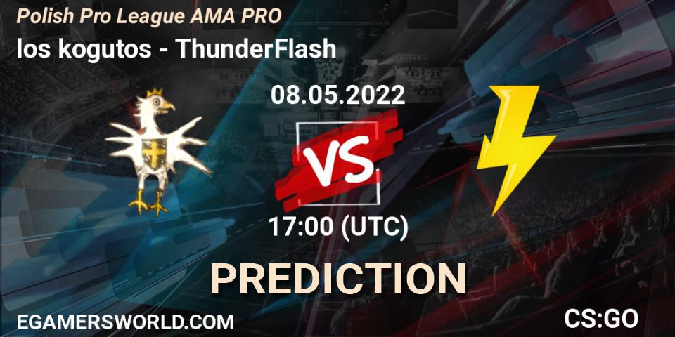 los kogutos - ThunderFlash: ennuste. 08.05.2022 at 17:00, Counter-Strike (CS2), Polish Pro League AMA PRO