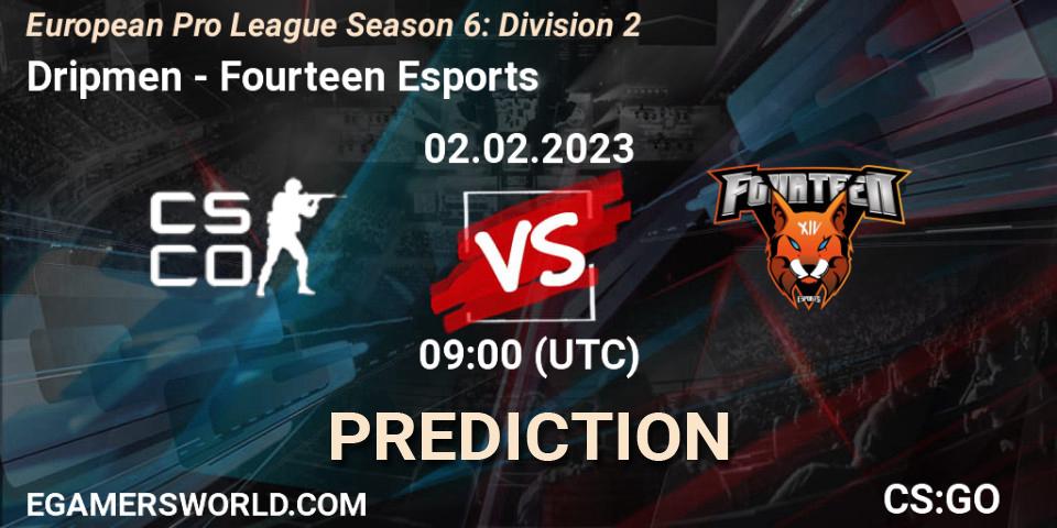 Dripmen - Fourteen Esports: ennuste. 02.02.23, CS2 (CS:GO), European Pro League Season 6: Division 2