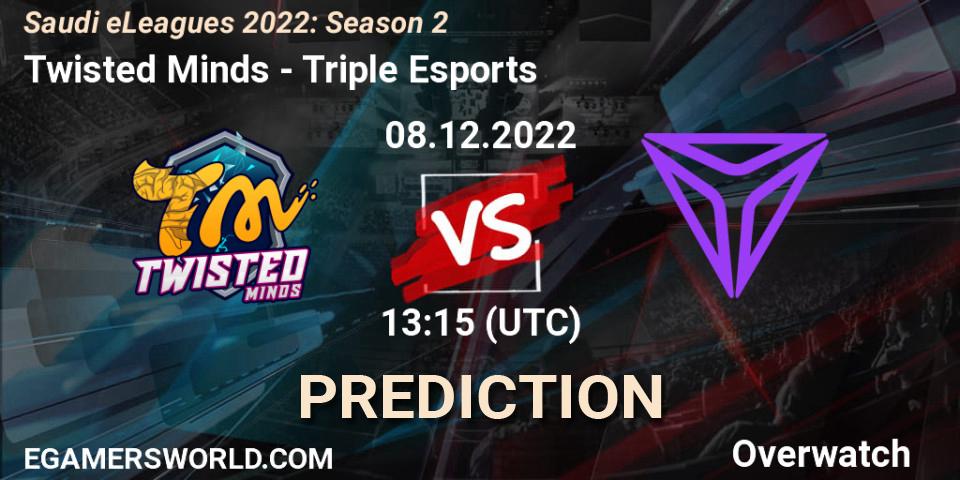 Twisted Minds - Triple Esports: ennuste. 08.12.2022 at 13:15, Overwatch, Saudi eLeagues 2022: Season 2