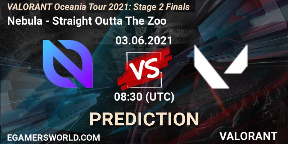 Nebula - Straight Outta The Zoo: ennuste. 03.06.2021 at 08:30, VALORANT, VALORANT Oceania Tour 2021: Stage 2 Finals