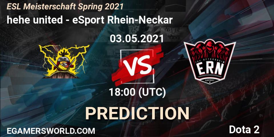 hehe united - eSport Rhein-Neckar: ennuste. 03.05.2021 at 18:05, Dota 2, ESL Meisterschaft Spring 2021