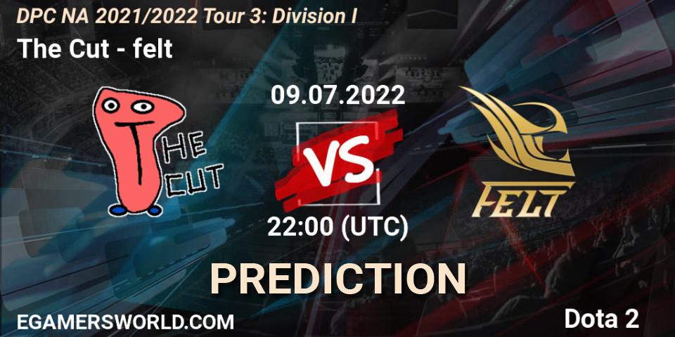 The Cut - felt: ennuste. 09.07.2022 at 21:55, Dota 2, DPC NA 2021/2022 Tour 3: Division I
