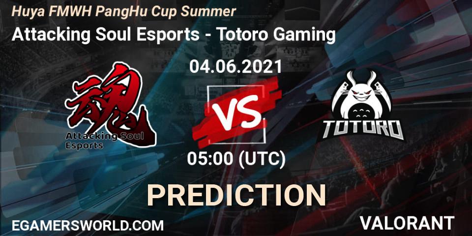 Attacking Soul Esports - Totoro Gaming: ennuste. 04.06.2021 at 05:00, VALORANT, Huya FMWH PangHu Cup Summer