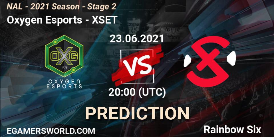 Oxygen Esports - XSET: ennuste. 23.06.2021 at 20:00, Rainbow Six, NAL - 2021 Season - Stage 2