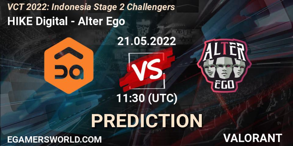 HIKE Digital - Alter Ego: ennuste. 21.05.2022 at 12:45, VALORANT, VCT 2022: Indonesia Stage 2 Challengers