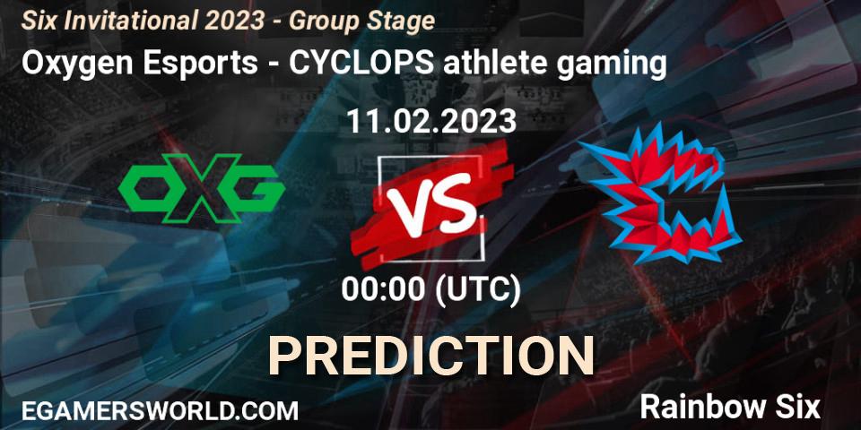 Oxygen Esports - CYCLOPS athlete gaming: ennuste. 11.02.23, Rainbow Six, Six Invitational 2023 - Group Stage