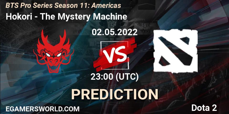 Hokori - The Mystery Machine: ennuste. 02.05.2022 at 21:00, Dota 2, BTS Pro Series Season 11: Americas