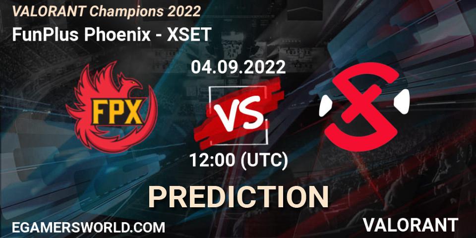 FunPlus Phoenix - XSET: ennuste. 05.09.22, VALORANT, VALORANT Champions 2022