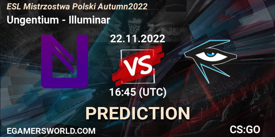 Ungentium - Illuminar: ennuste. 22.11.2022 at 21:45, Counter-Strike (CS2), ESL Mistrzostwa Polski Autumn 2022