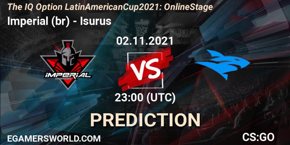Imperial (br) - Isurus: ennuste. 02.11.2021 at 23:00, Counter-Strike (CS2), The IQ Option Latin American Cup 2021: Online Stage