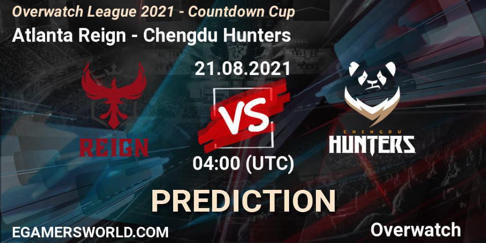 Atlanta Reign - Chengdu Hunters: ennuste. 21.08.2021 at 04:00, Overwatch, Overwatch League 2021 - Countdown Cup